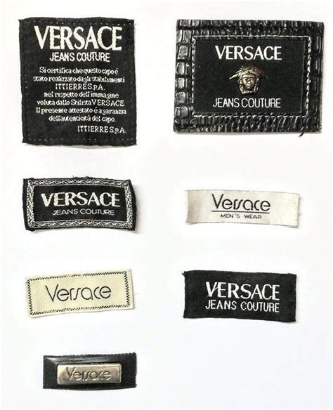 authentic real versace label|versace trademark.